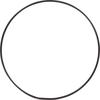 Metal ring "Circle", Black