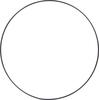 Metal ring "Circle", Black