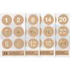 Adventskalender-Sticker Natur