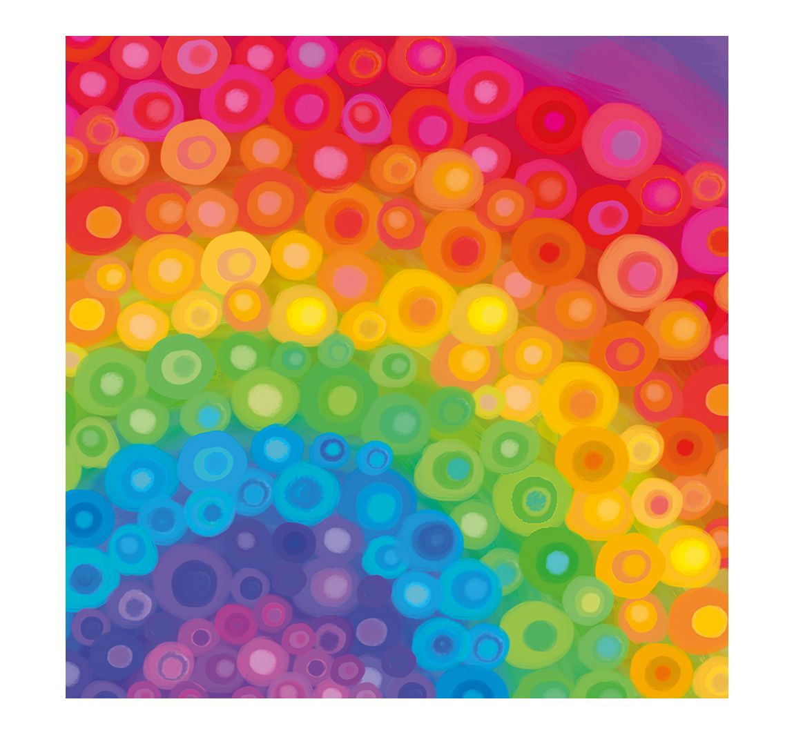 Serviette "Rainbow Art" - 20 Stück