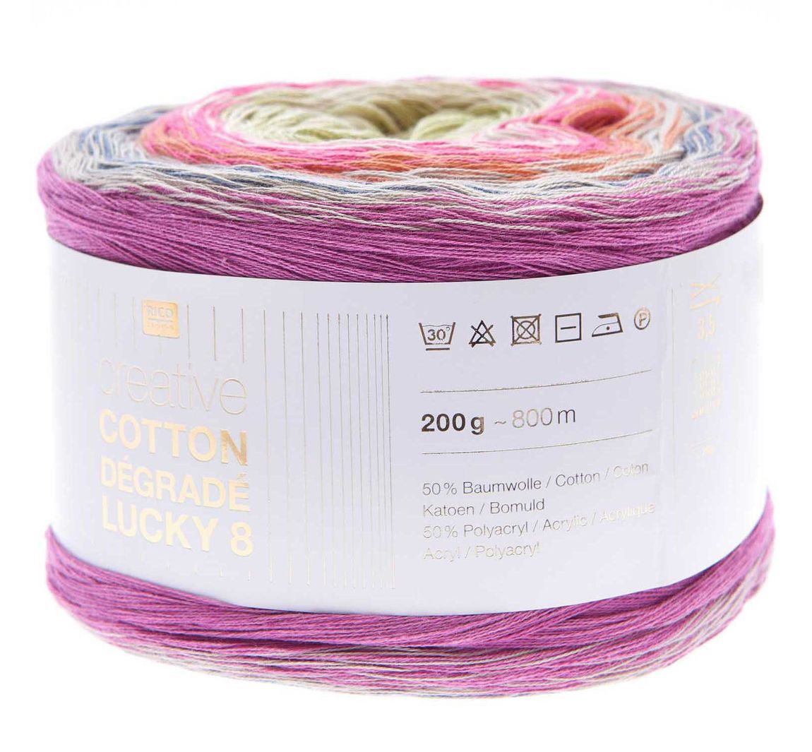 Rico Design Creative Cotton Dégradé Lucky 8 - Ethno