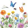 Napkin "Colorful flower meadow"