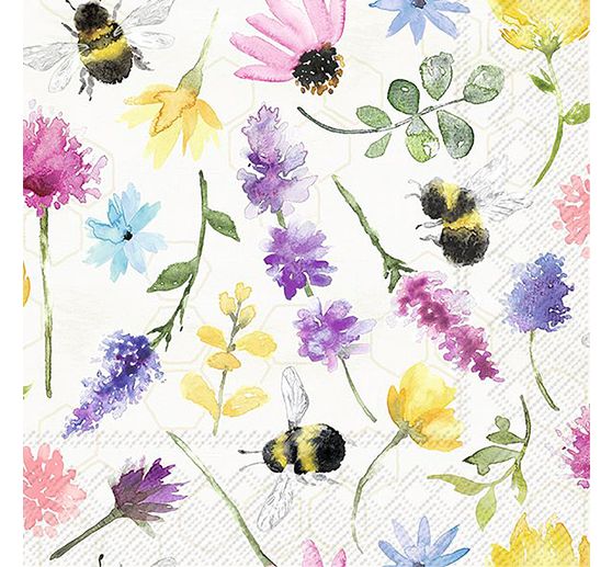 Serviette "Sommer Bienen"