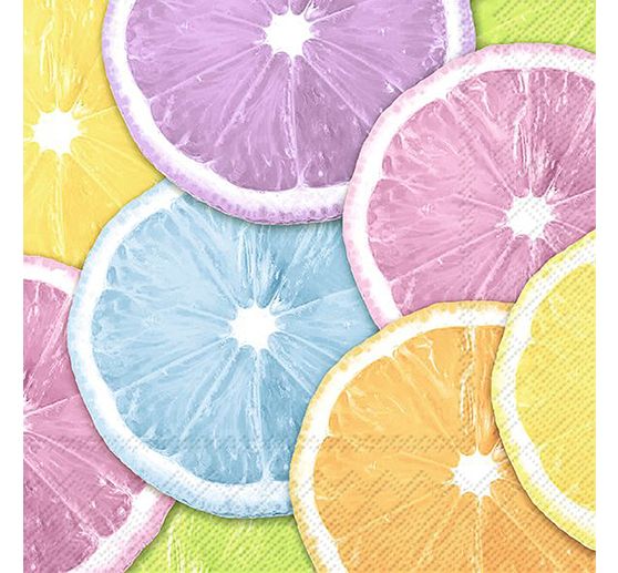 Serviette "Orangen Pastell"