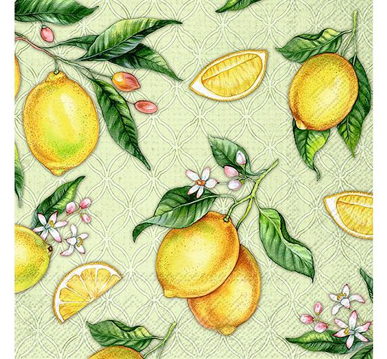 Serviette "Zitronen Garten"