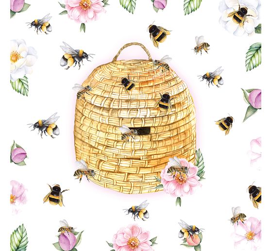 Serviette "Bienenstock"