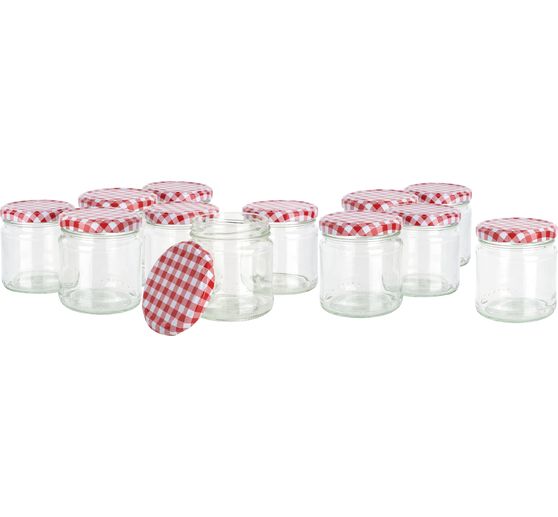 VBS Gläser mit Schraubdeckel "Rund", 170 ml