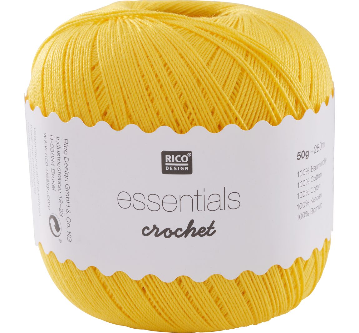 Rico Design Essentials Crochet - Gelb