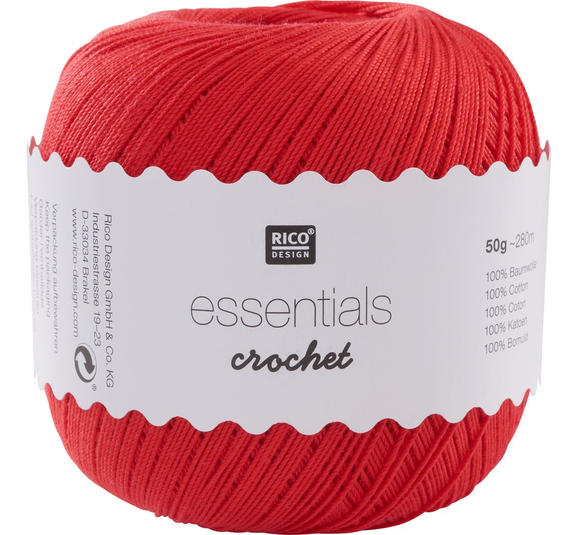 Rico Design Essentials Crochet - Rot