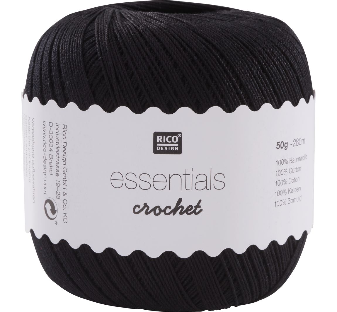 Rico Design Essentials Crochet - Schwarz