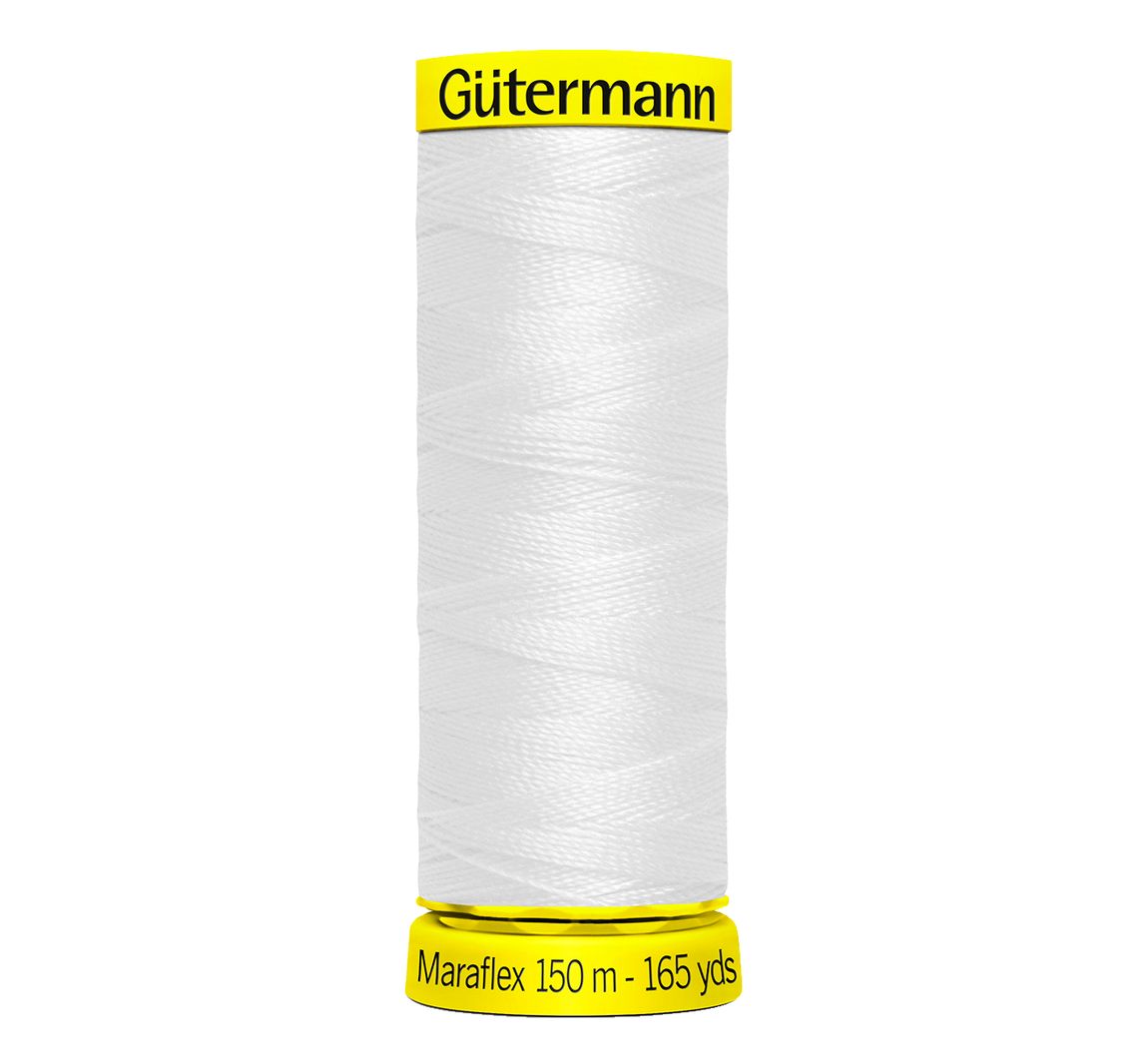 Gütermann Maraflex, No. 120, für hochelastische Nähte - 800 Weiß