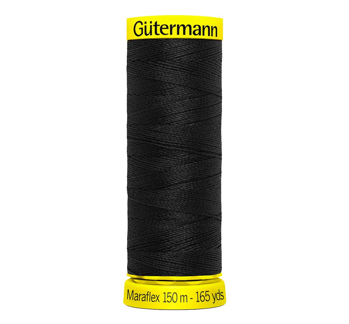 Gütermann Maraflex, No. 120, für hochelastische Nähte - 000 Schwarz
