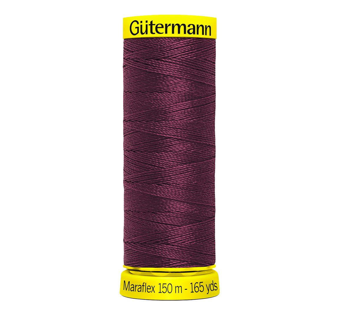 Gütermann Maraflex, No. 120, für hochelastische Nähte - 369 Bordeauxrot