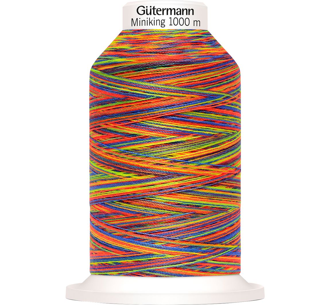 Gütermann Nähgarn Miniking Multicolor, No. 120 - 9822 Kunterbunt