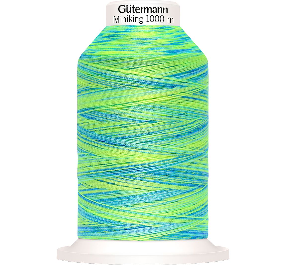 Gütermann Nähgarn Miniking Multicolor, No. 120 - 9968 Lime