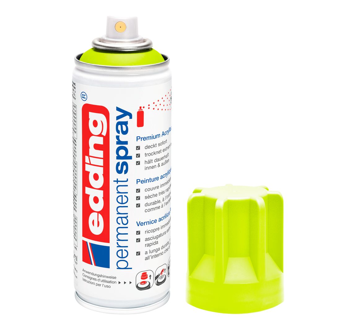 edding 5200 "Permanentspray", Seidenmatt - Neon-Gelb