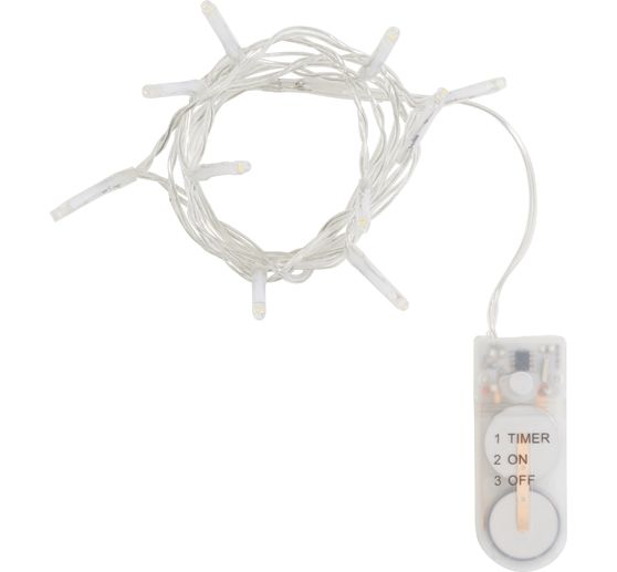 VBS Mini-LED-Lichterkette, mit Timer, mit Knopfzellen