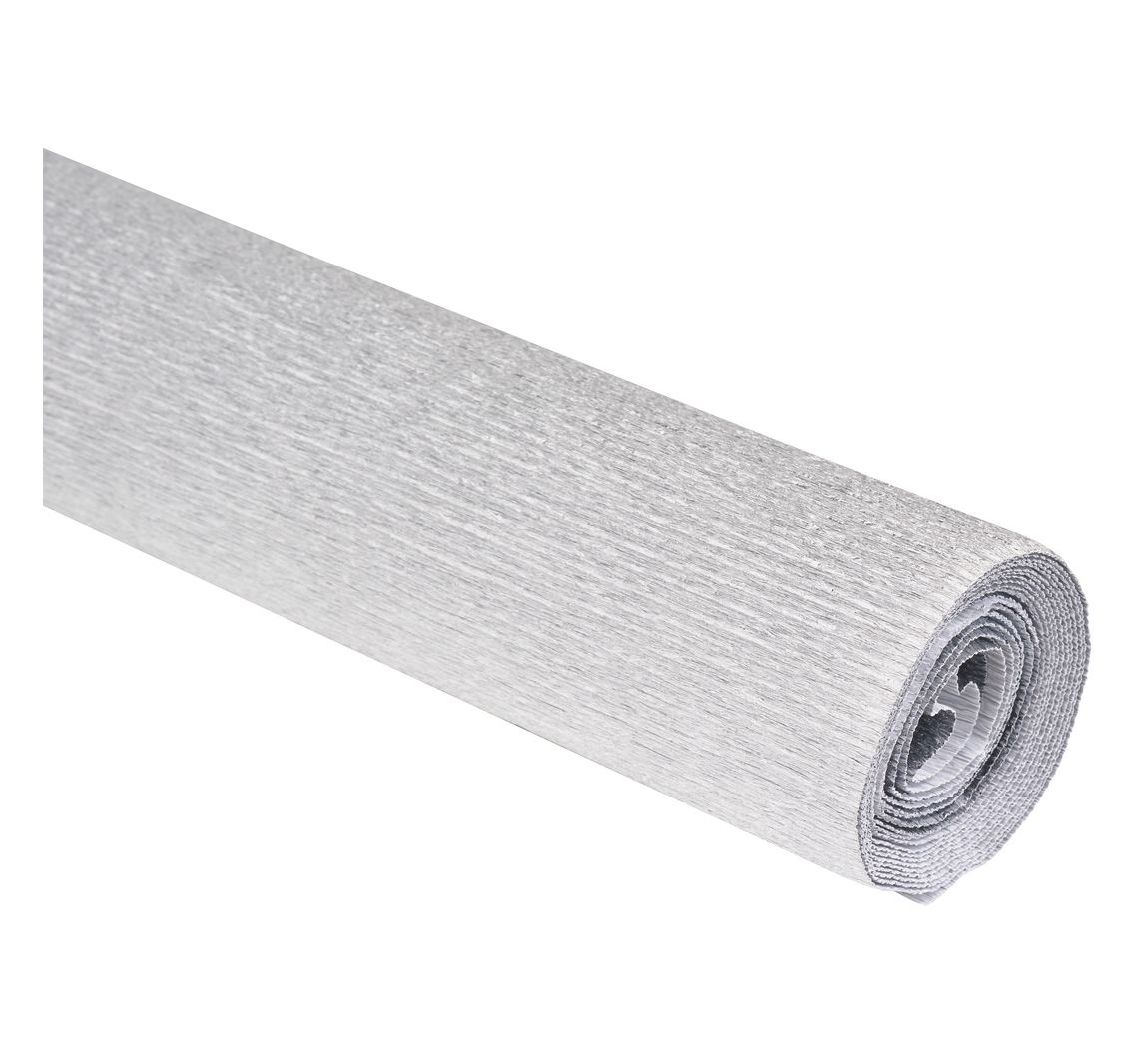 Floristen-Krepppapier, farbfest - Alu-Silber