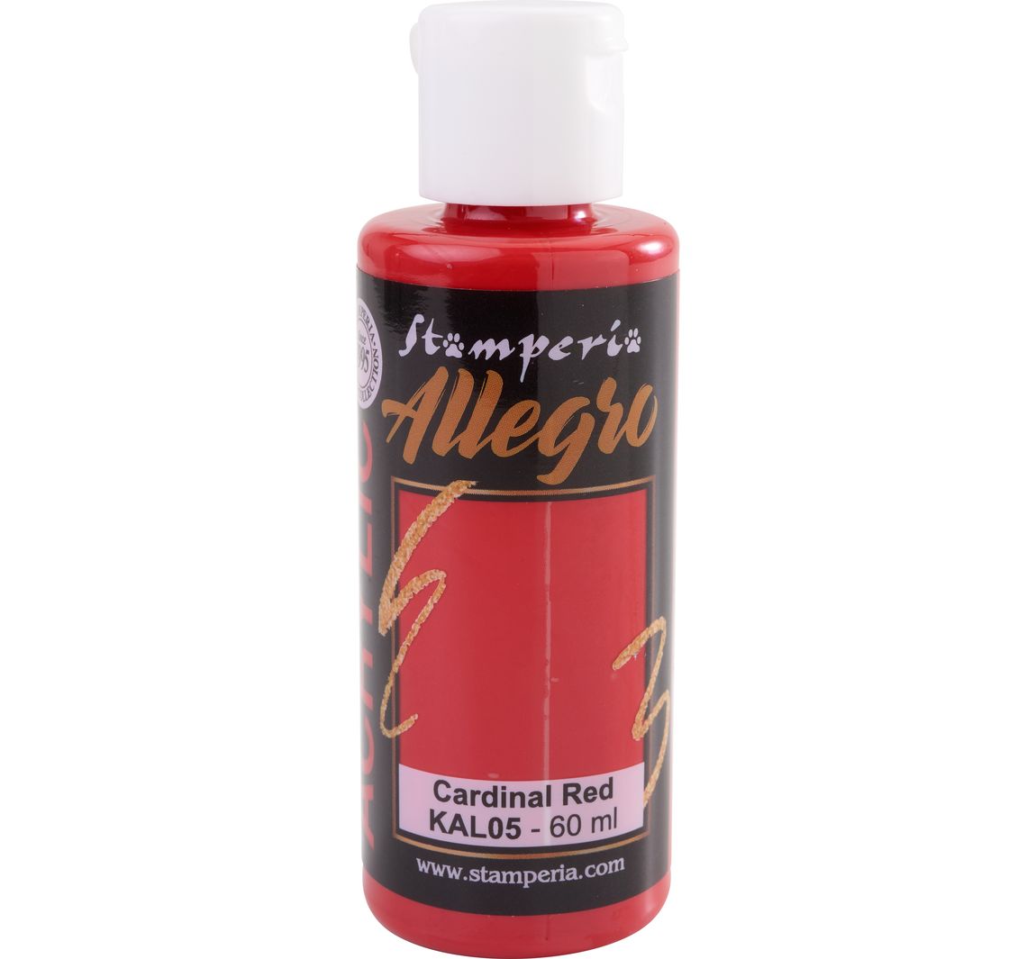 Stamperia "Allegro Acrylic" - Cardinal Red