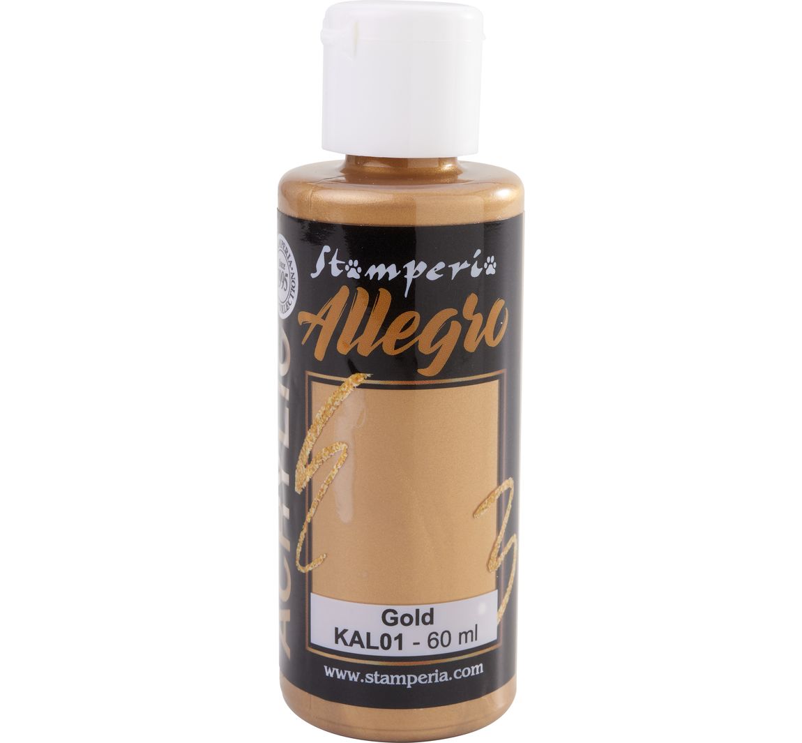 Stamperia "Allegro Acrylic" - Metallic-Gold