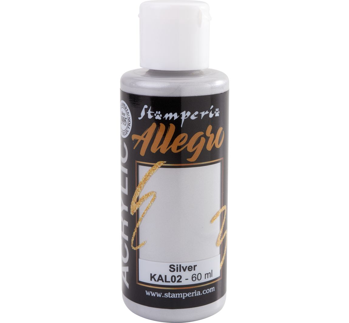 Stamperia "Allegro Acrylic" - Silver