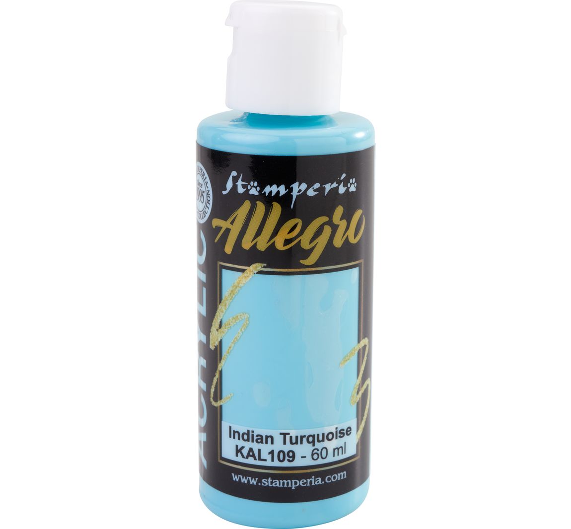 Stamperia "Allegro Acrylic" - Indian Turquoise