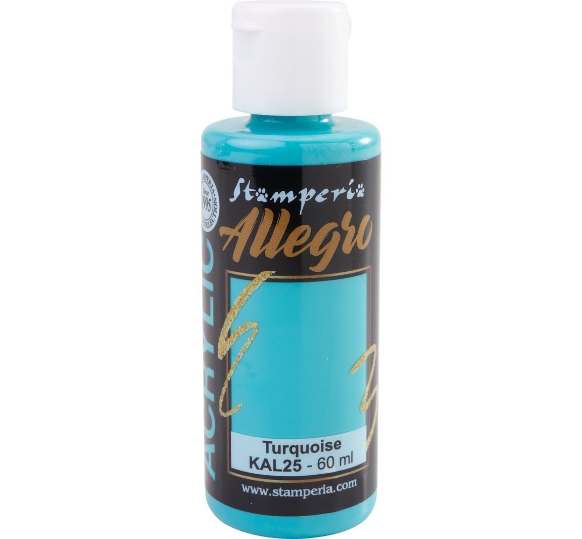 Stamperia "Allegro Acrylic" - Turquoise