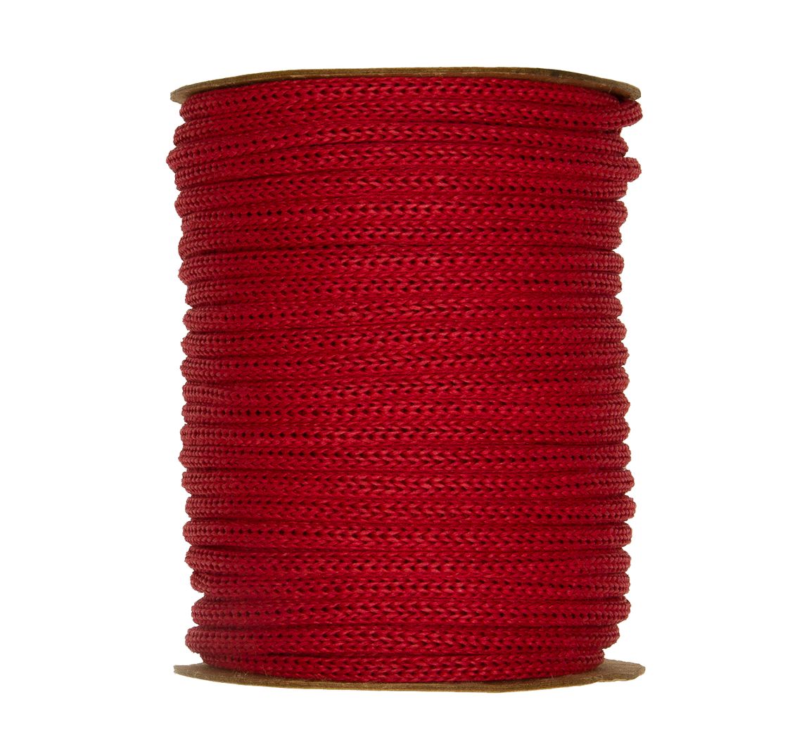 Strickschlauch aus Papiergarn, 30m - Rot