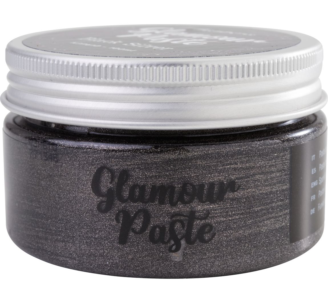Stamperia "Glamour Paste" - Black Silver