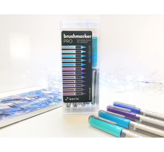 Karin Brushmarker PRO Set, 12 Farben