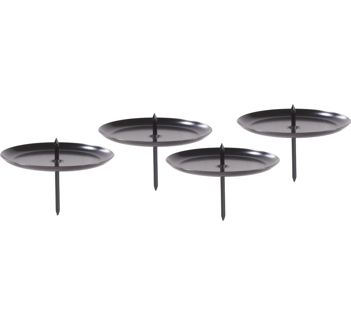 Kerzenhalter "Classic" mit Stecker - Schwarz