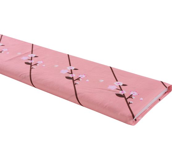 Baumwoll-Stoff Popeline "Sakura Kirschblütenzweige"