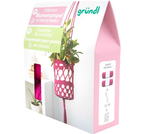 Gründl Häkelset "Blumenampel"