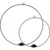 VBS metal ring "Moora - Circle" for stick candle Black