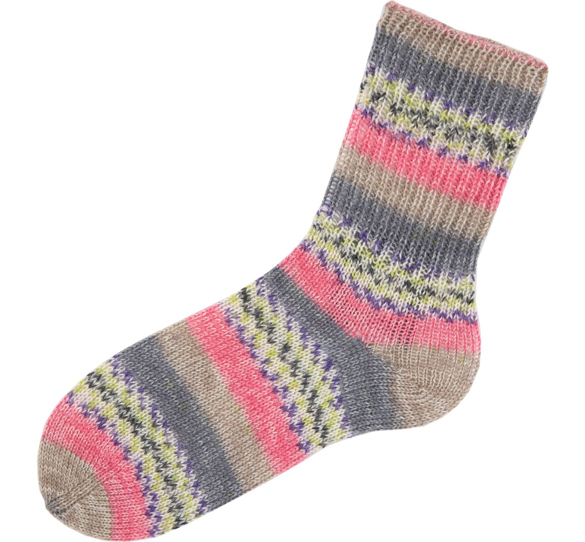 Gründl Hot Socks Torbole - Beige/Chili/Pflaume/Weiß/Salatgrün/Schiefergrau