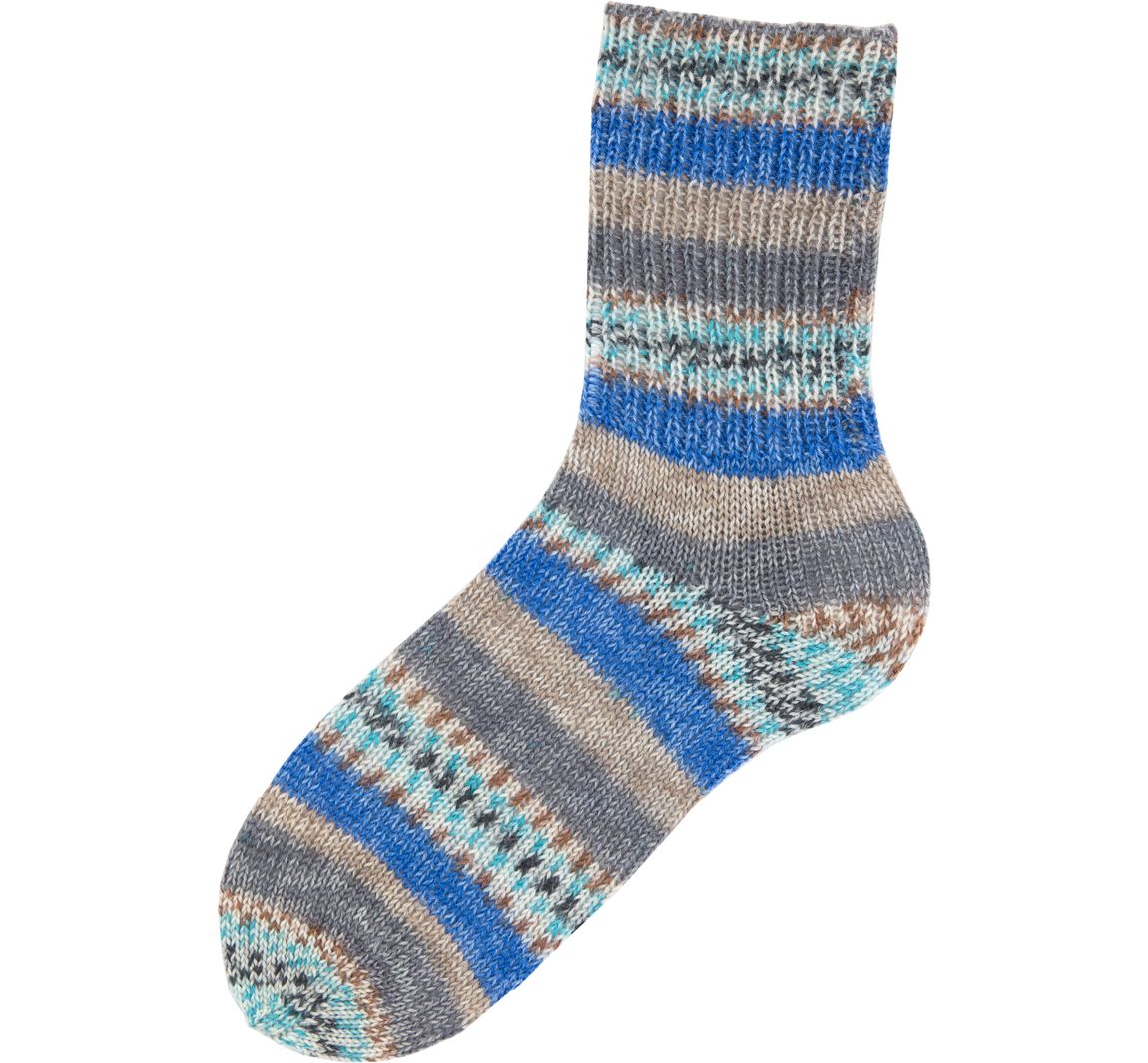Gründl Hot Socks Torbole - Beige/Royal/Burgund/Weiß/Petrol/Graphit