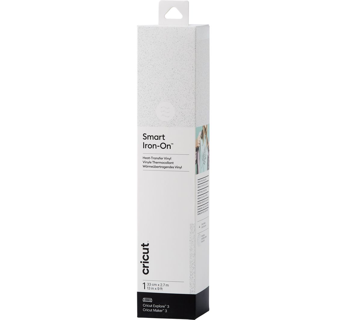 Cricut Aufbügelfolie Smart Iron-on, 33 x 270 cm - Glitter White