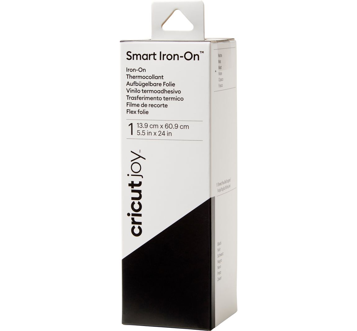 Cricut Joy Aufbügelfolie Smart Iron-On, 13,9 x 60,9 cm - Black