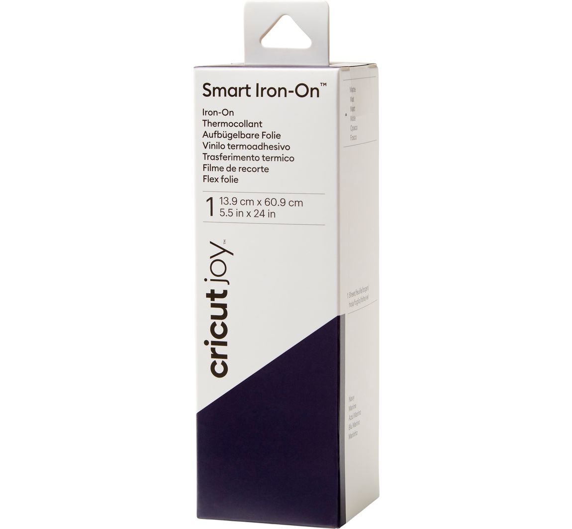 Cricut Joy Aufbügelfolie Smart Iron-On, 13,9 x 60,9 cm - Navy