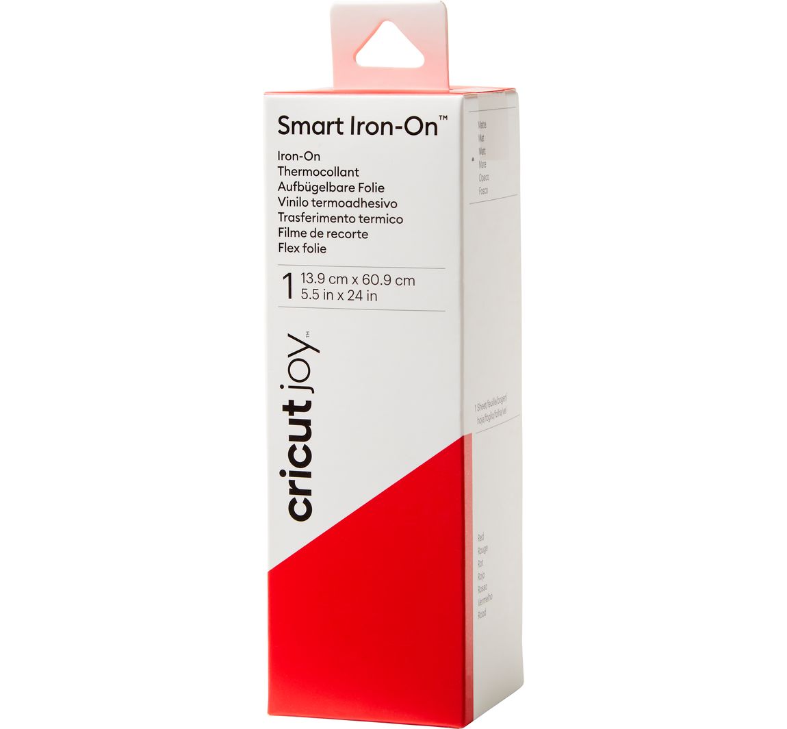 Cricut Joy Aufbügelfolie Smart Iron-On, 13,9 x 60,9 cm - Red