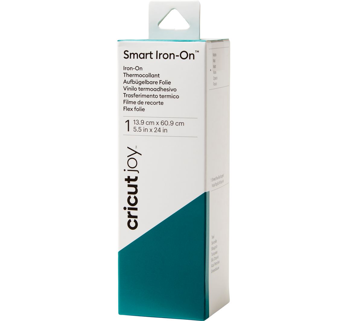 Cricut Joy Aufbügelfolie Smart Iron-On, 13,9 x 60,9 cm - Teal