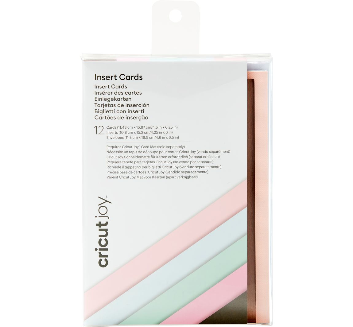Cricut Joy Doppelkarten mit Einleger & Umschlägen Insert Cards, 11,43 x 15,87  - Macarons