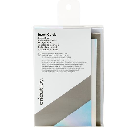 Cricut Joy Doppelkarten mit Einleger & Umschlägen "Insert Cards", 8,89 x 12,45 c