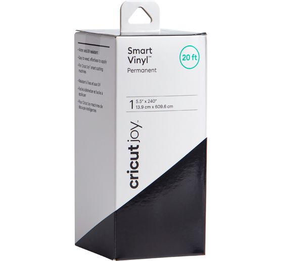 Cricut Joy Selbstklebende Vinylfolie - Glänzend "Smart Vinyl - Permanent", 13,9 