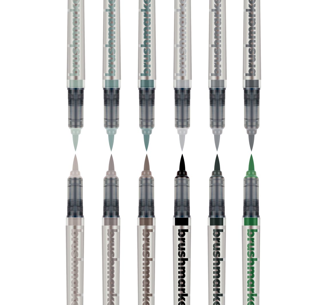 Karin Brushmarker PRO Set, 12 Farben - Grey Colors