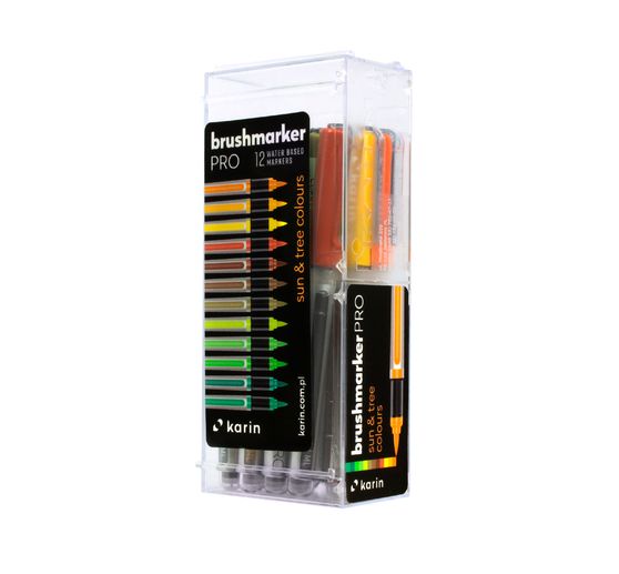 Karin Brushmarker PRO Set, 12 Farben
