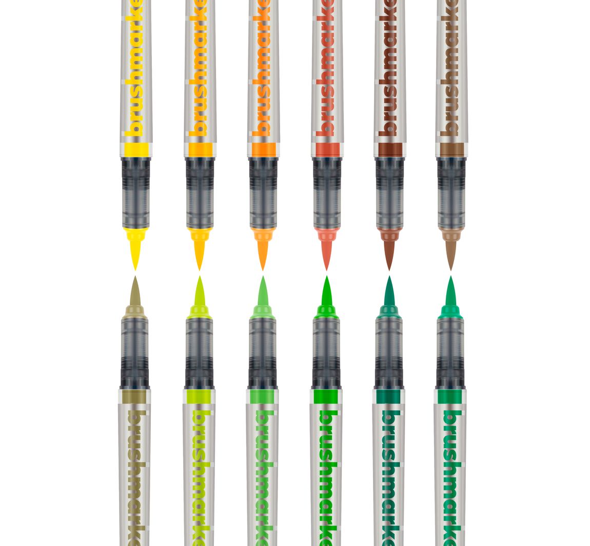 Karin Brushmarker PRO Set, 12 Farben - Sun and Tree Colors