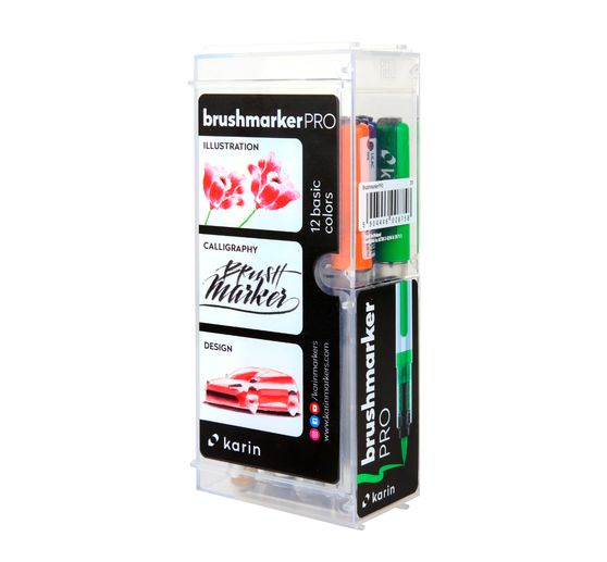Karin Brushmarker PRO Set, 12 Farben