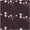 Baumwoll-Stoff Popeline "Sakura Kirschblütenzweige" Schwarz