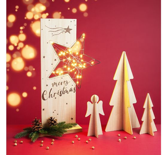 VBS Wooden plug-in motif "Fir tree silhouette"